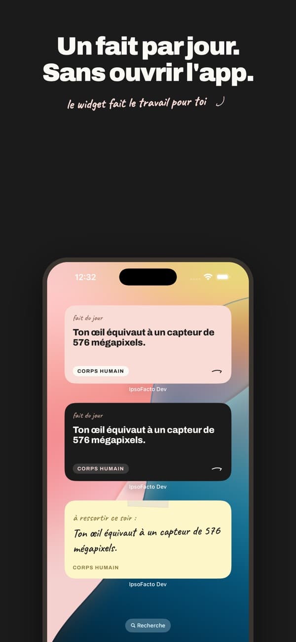 Ipso Facto, visuel App Store n°3